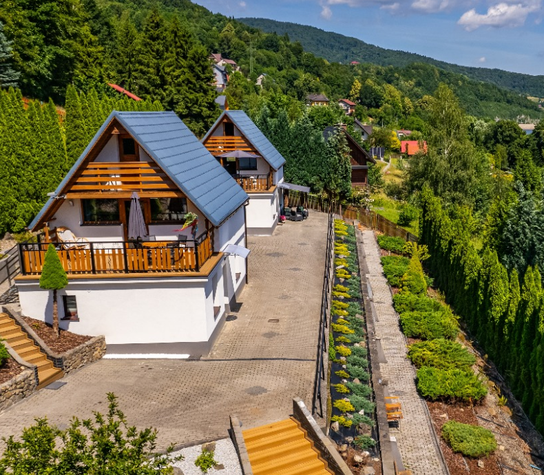 obiekt domki lord & spa z lotu ptaka